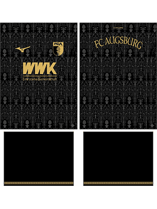 Arte Vetor Camisa FC Augsburg Terceira 2025-2026