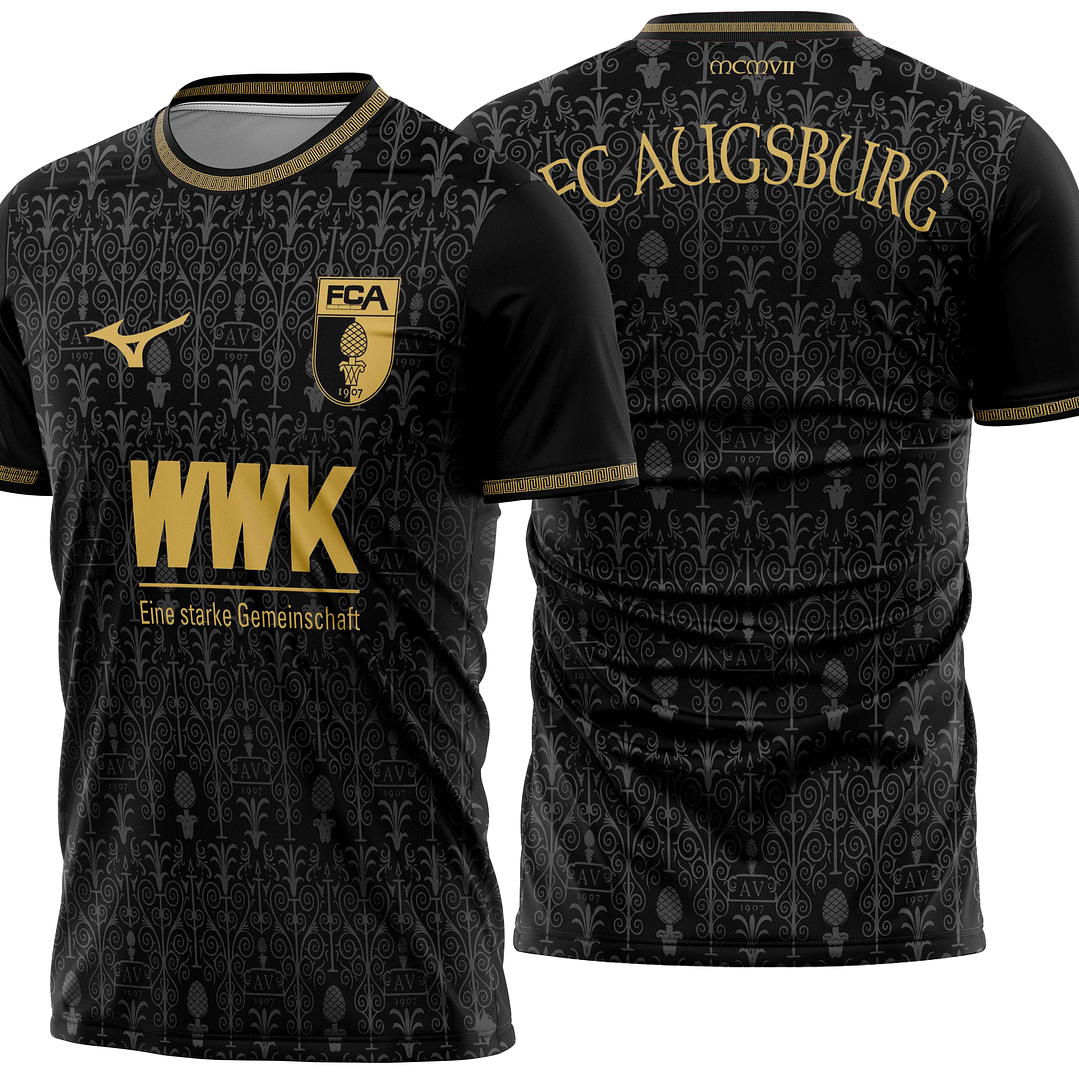 Arte Vetor Camisa FC Augsburg Terceira 2025-2026 1