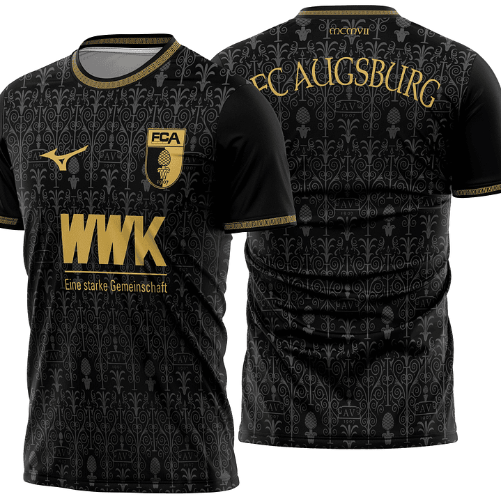 Arte Vetor Camisa FC Augsburg Terceira 2025-2026 1