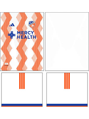 Arte Vetor Camisa FC Cincinnati Visita 2026