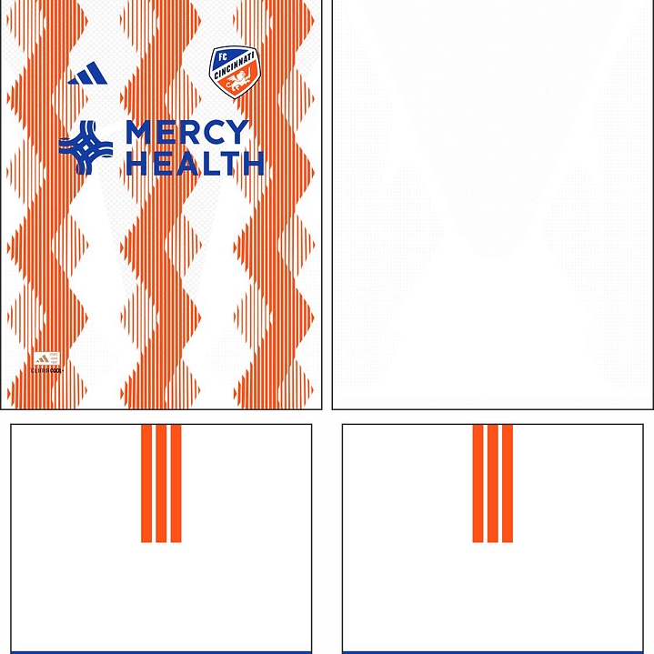 Arte Vetor Camisa FC Cincinnati Visita 2026 2