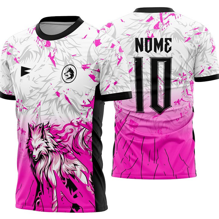 Arte Vetor Camisa Interclasse lobo Mod-884 1