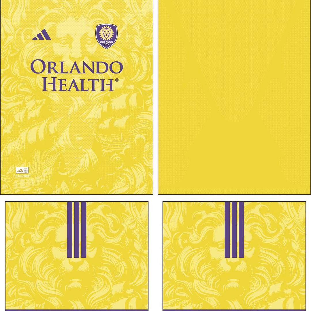 Arte Vetor Camisa Orlando City Visita 2026 2