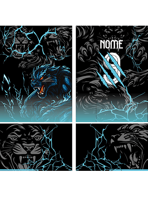 Arte Vetor Camisa Interclasse pantera Mod-885