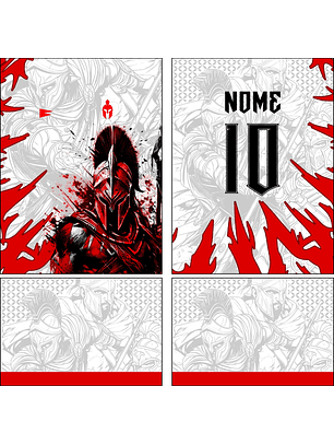 Arte Vetor Camisa Interclasse espartano Mod-886