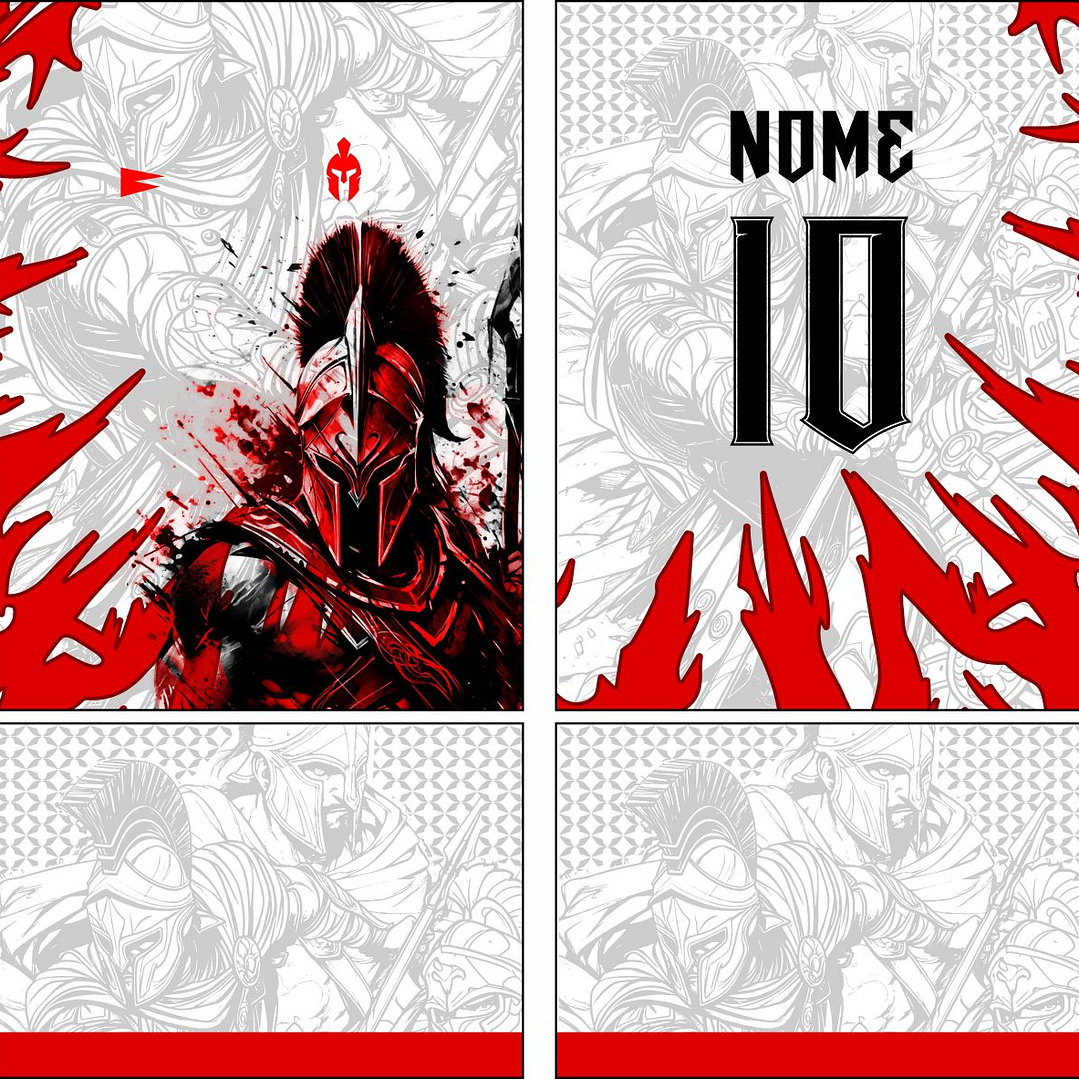 Arte Vetor Camisa Interclasse espartano Mod-886 2