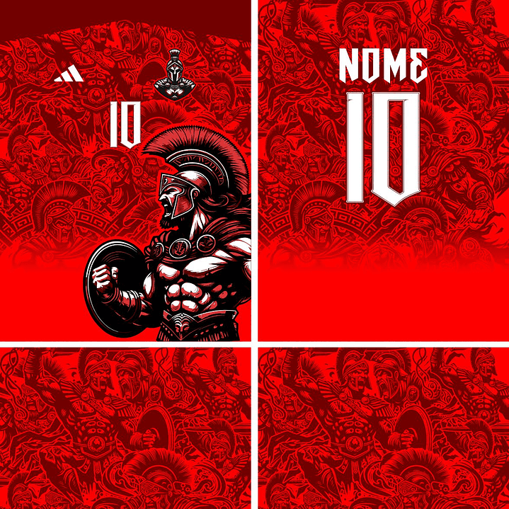 Arte Vetor Camisa Interclasse espartano Mod-887 2