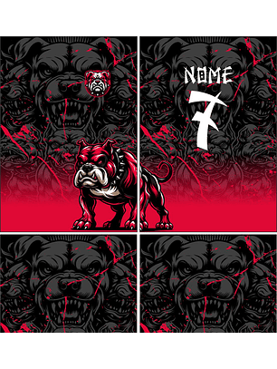 Arte Vetor Camisa Interclasse pitbull Mod-891