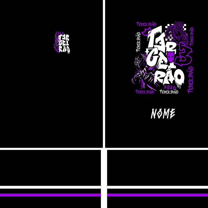 Arte Vetor Camisa terceirão pantera Mod-317 2