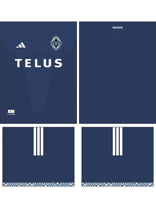 Arte Vetor Camisa Vancouver Whitecaps Visita 2026