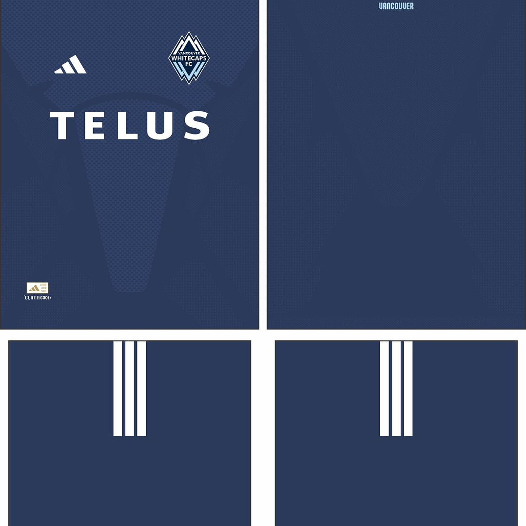Arte Vetor Camisa Vancouver Whitecaps Visita 2026 2