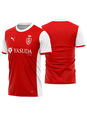 Arte Vetor Camisa Stade de Reims Local 2025-2026