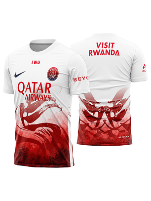 Arte vetor camisa PSG Pre-jogo Chinese New Year 2025-2026