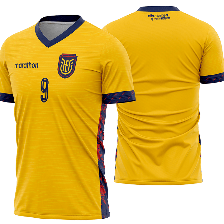 Arte Vetor Camisa Equador local 2026 1