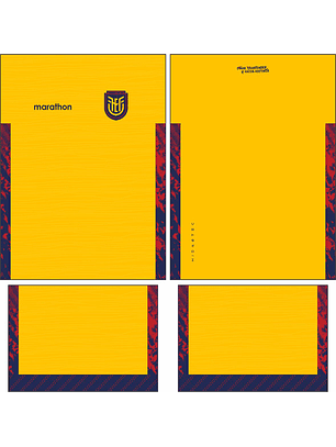 Arte Vetor Camisa Equador local 2026