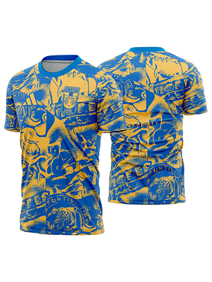 Arte Vetor Camisa Tigres UANL Pre-jogo 2025-2026