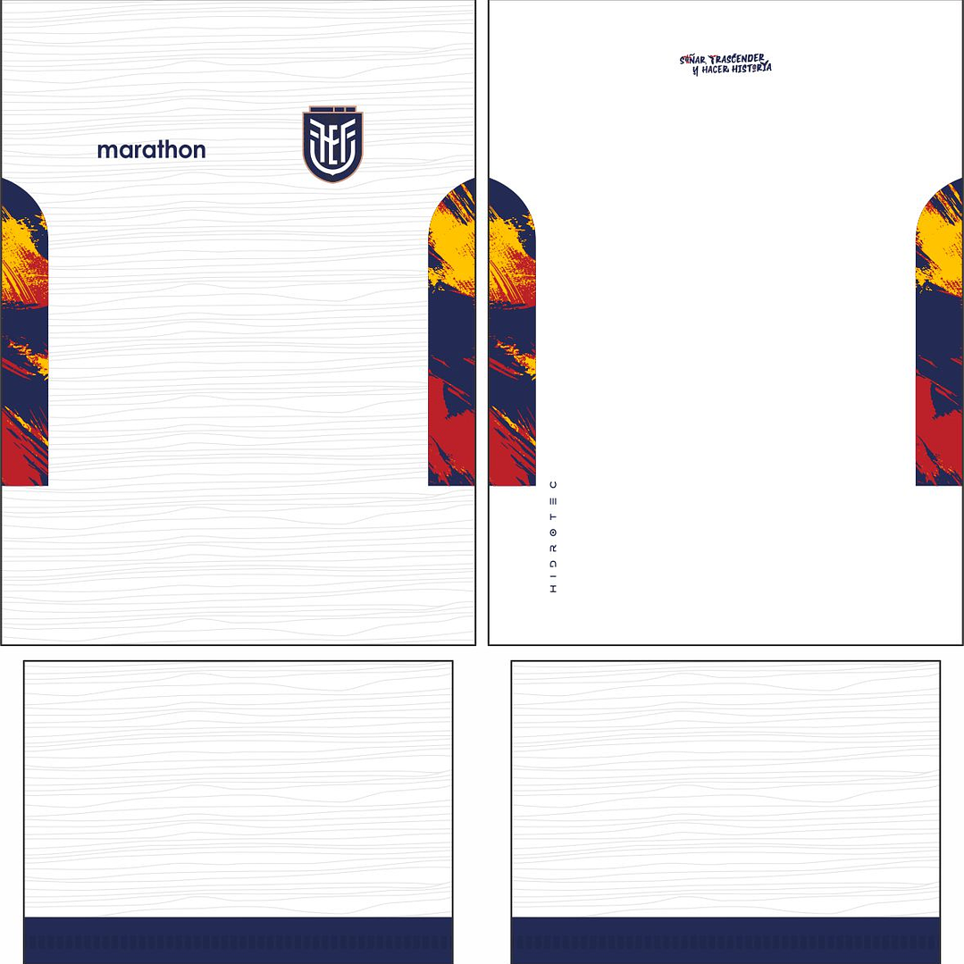 Arte Vetor Camisa Equador Third 2026 2