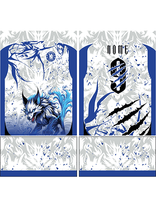 Arte Vetor Camisa Interclasse lobo Mod-892