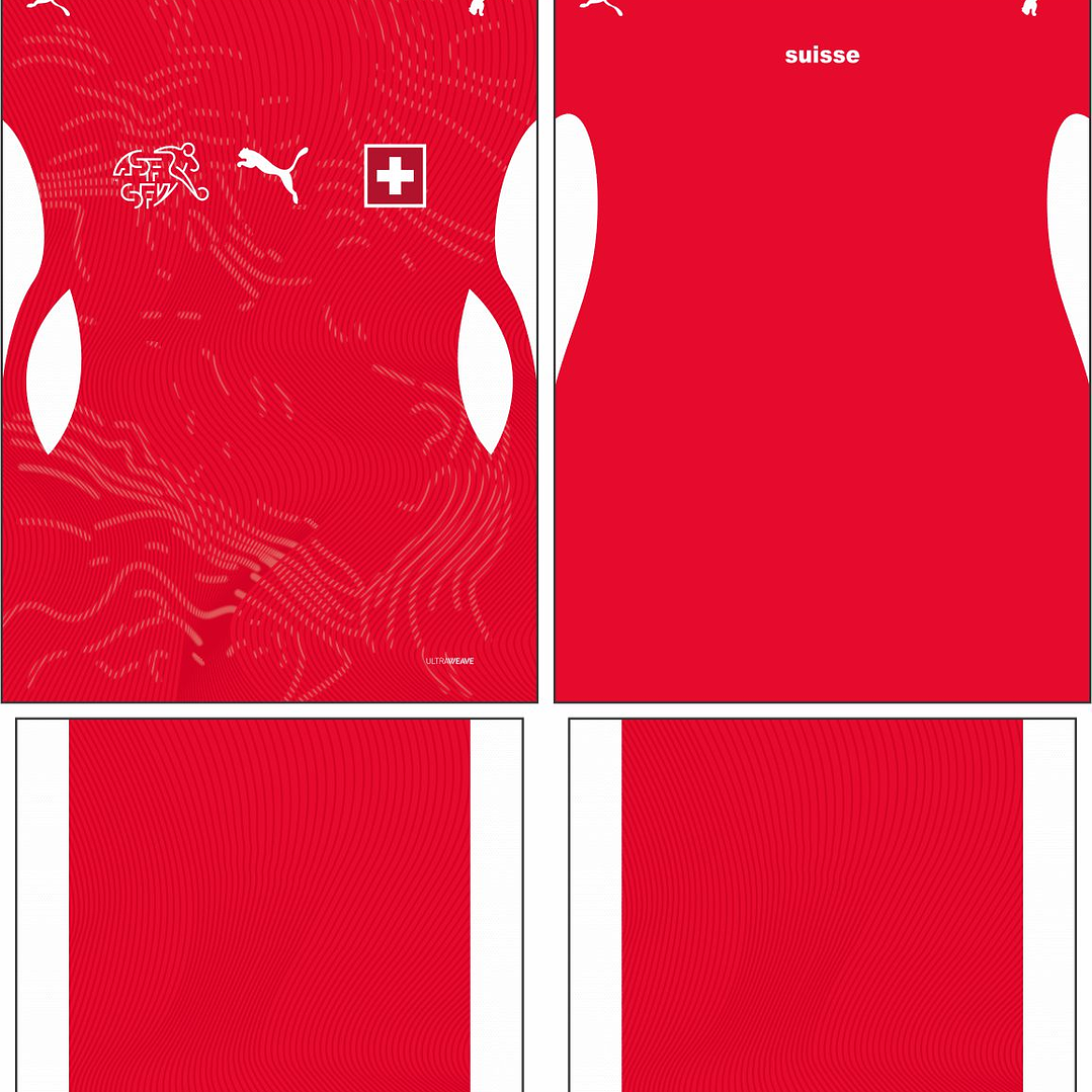 Arte Vetor Camisa Suiça Home 2026 2