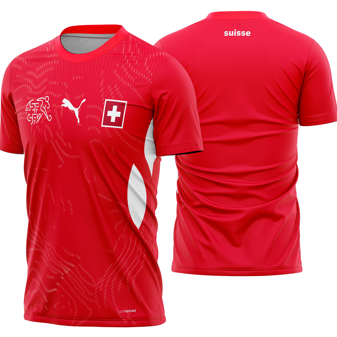 Arte Vetor Camisa Suiça Home 2026 1
