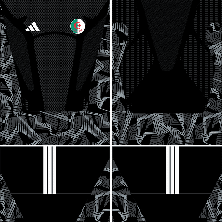 Arte Vetor Camisa Algeria Goleiro I 2026 2