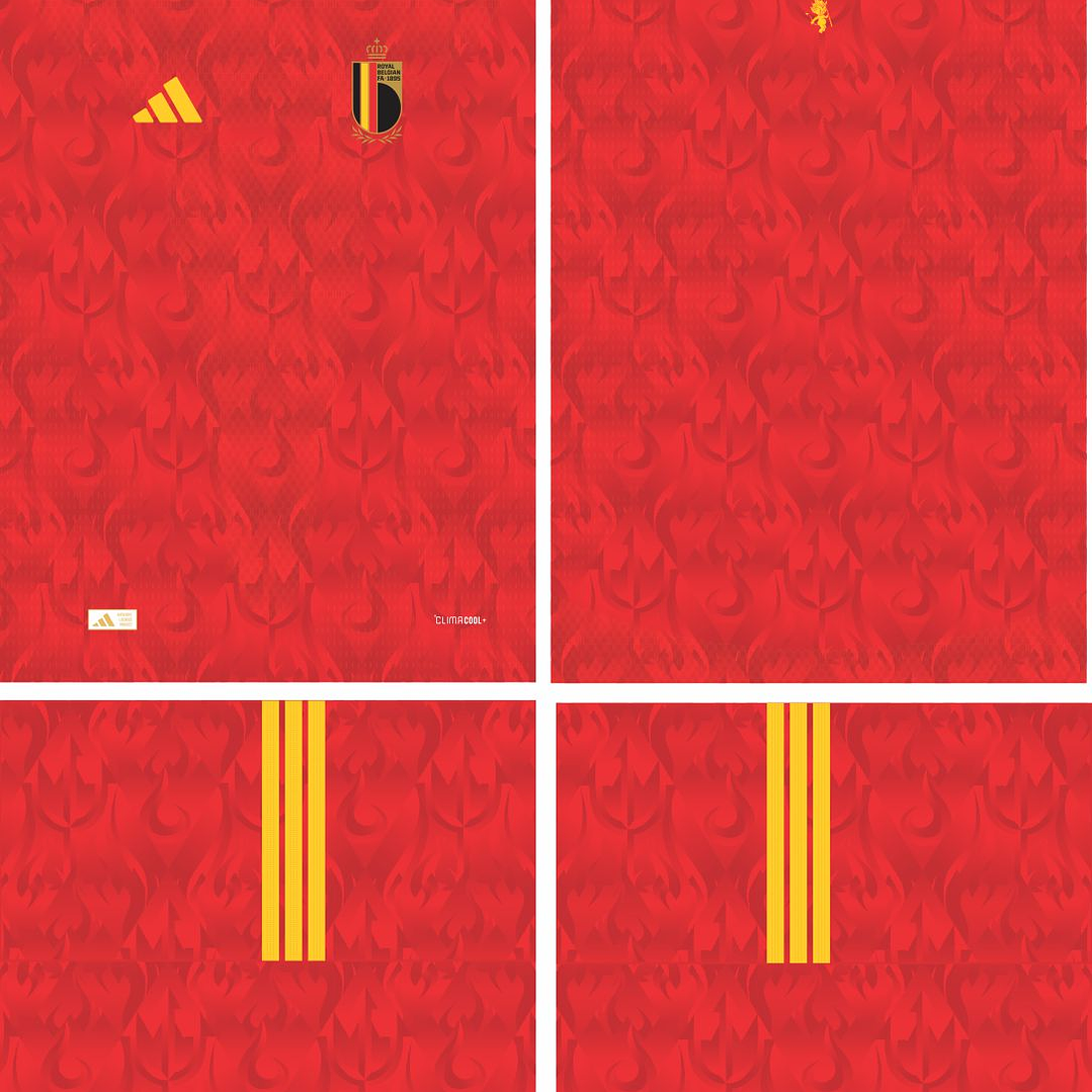 Arte Vetor Camisa Belgica Titular 2026 2