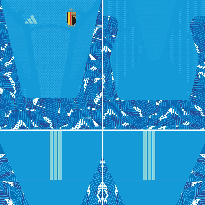 Arte Vetor Camisa Belgica Goleiro I 2026 2