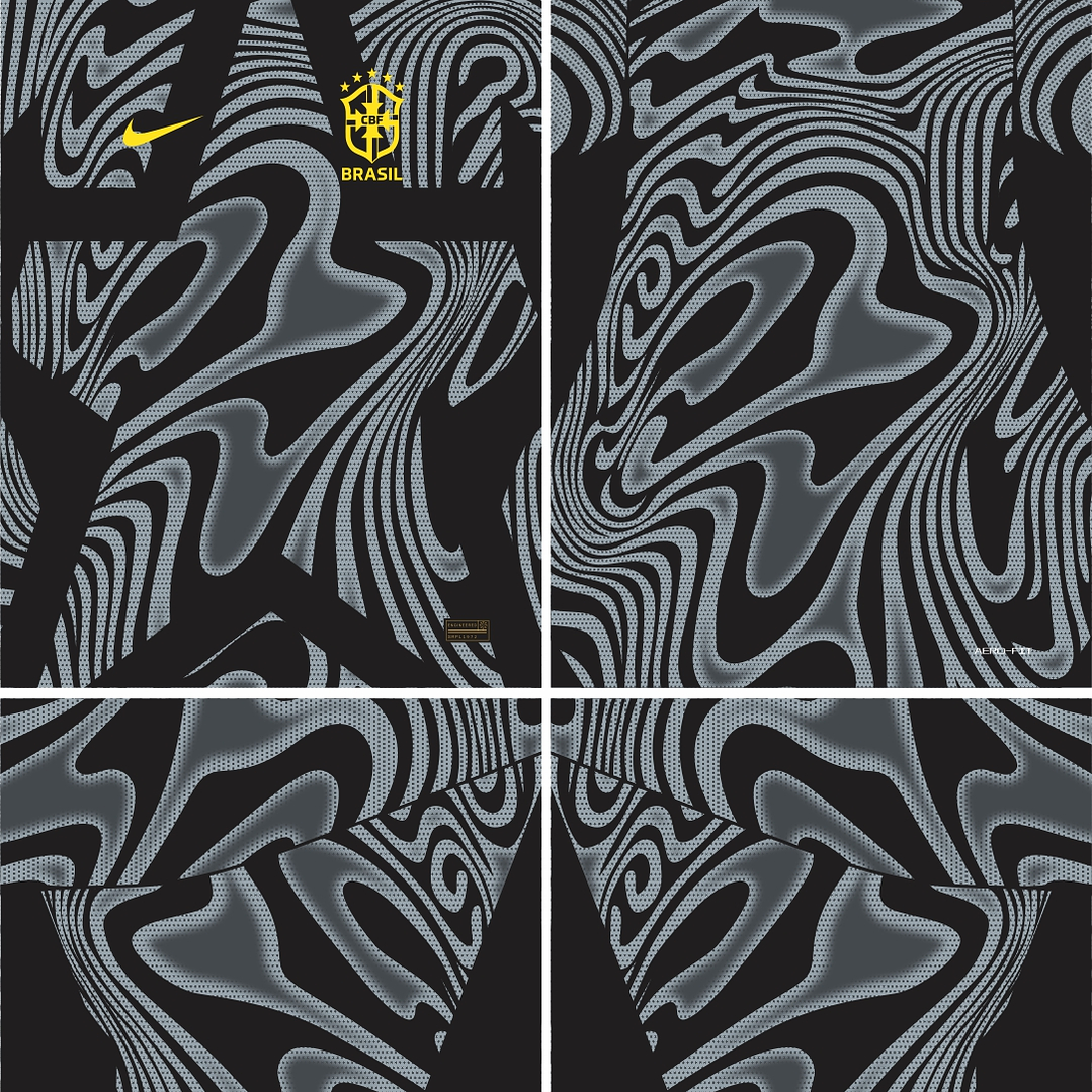 Arte Vetor Camisa Brasil Goleiro I 2026 2