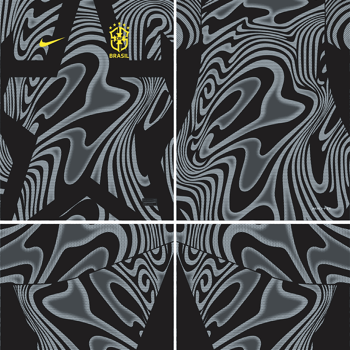 Arte Vetor Camisa Brasil Goleiro I 2026 2