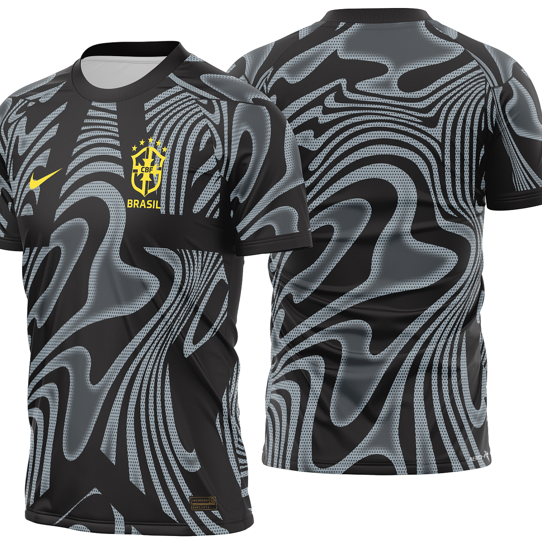 Arte Vetor Camisa Brasil Goleiro I 2026 1