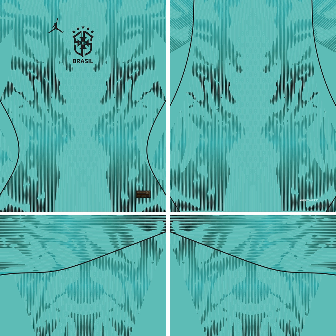 Arte Vetor Camisa Brasil Goleiro II 2026 2