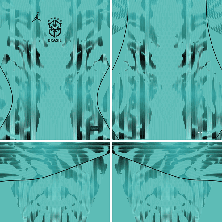 Arte Vetor Camisa Brasil Goleiro II 2026 2