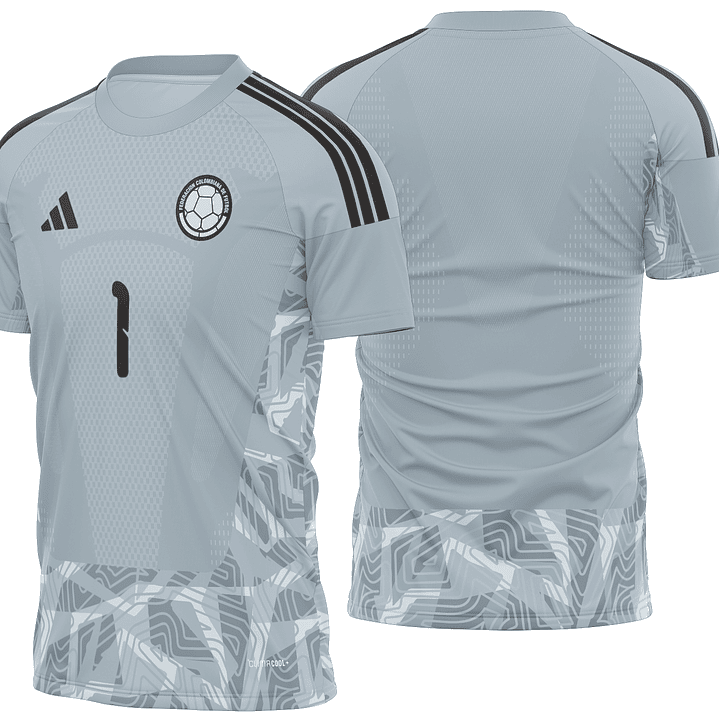 Arte Vetor Camisa Colombia Goleiro I 2026 1