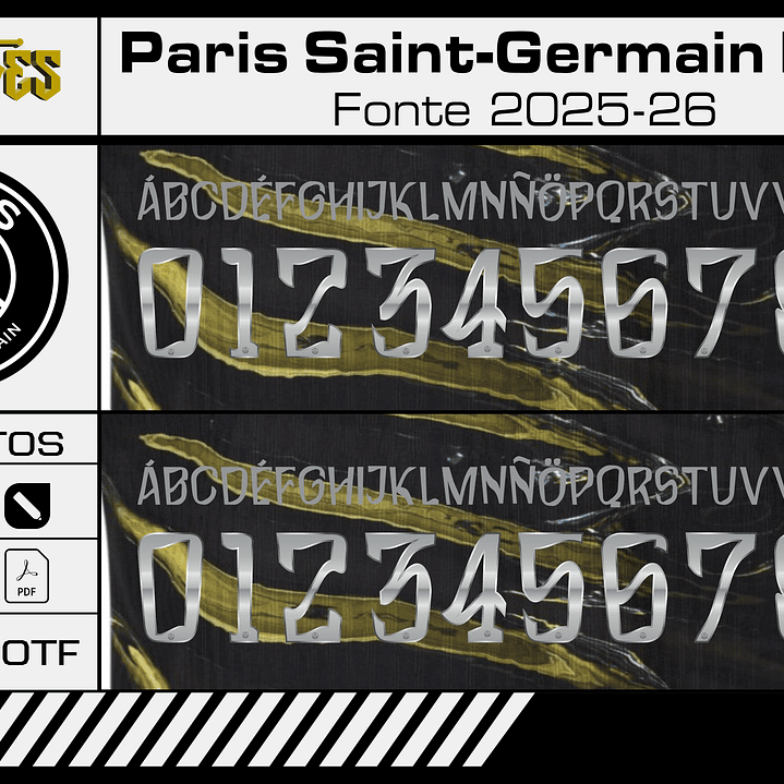 Fonte Paris Saint-Germain 2025-26 Fifth 1