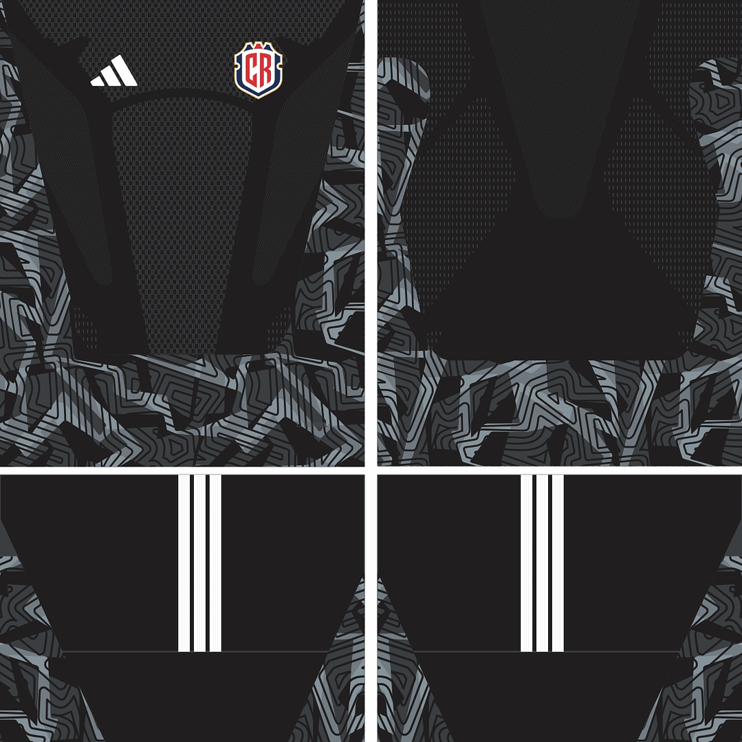 Arte Vetor Camisa Costa Rica Goleiro I 2026 2