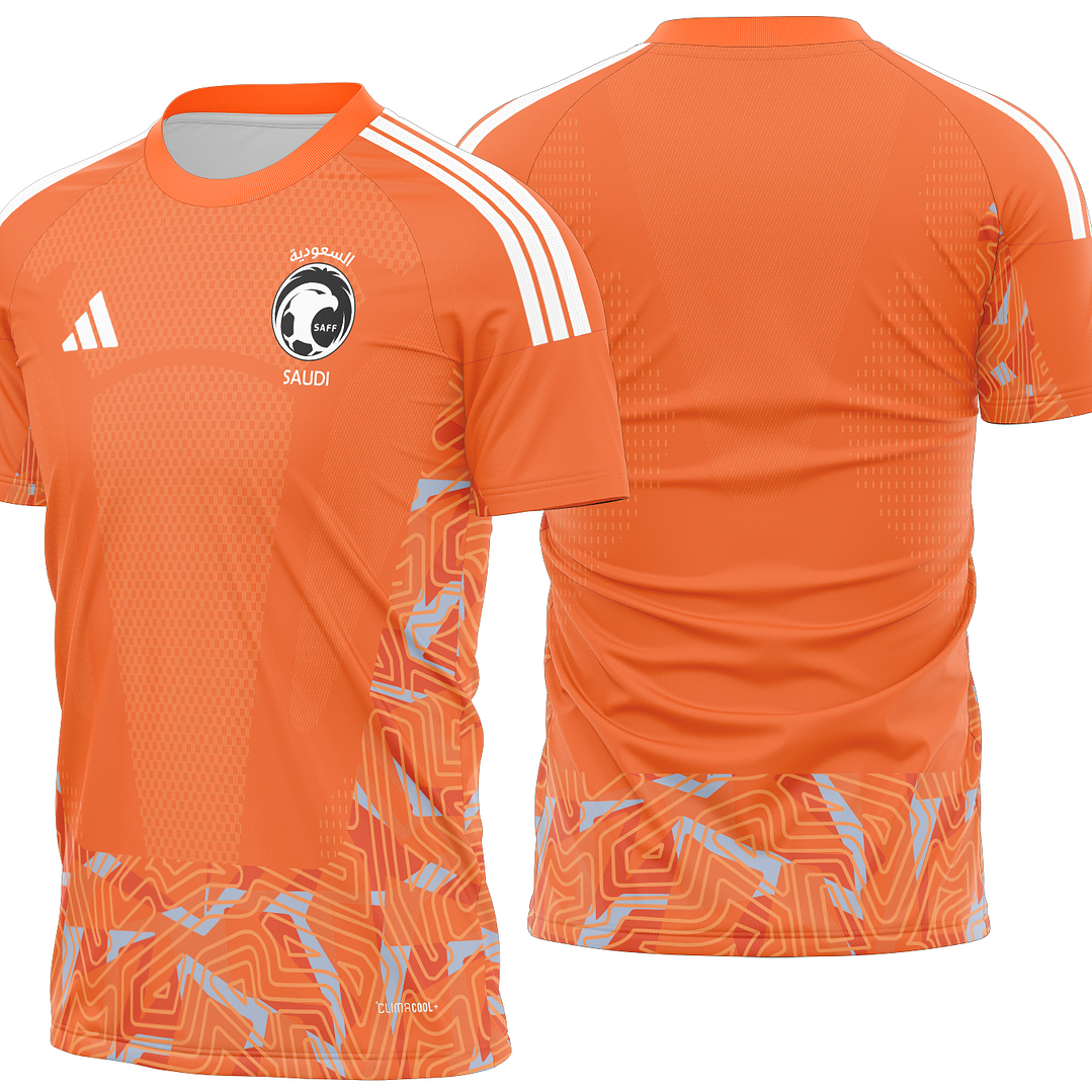 Arte Vetor Camisa Arabia Saudita Goleiro II 2026 1