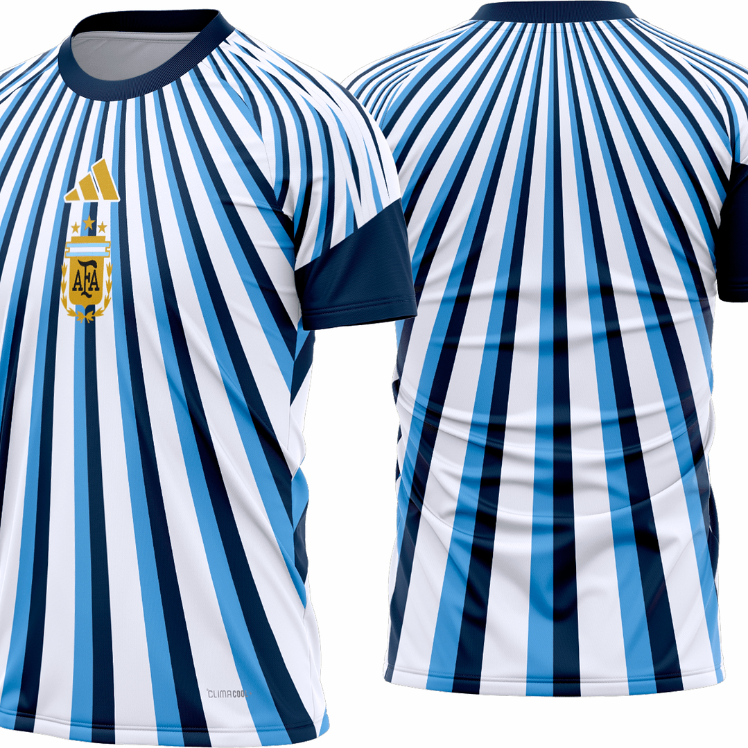 Arte Vetor Camisa Argentina Pré-Jogo I 2026 1