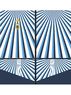 Arte Vetor Camisa Argentina Pré-Jogo I 2026