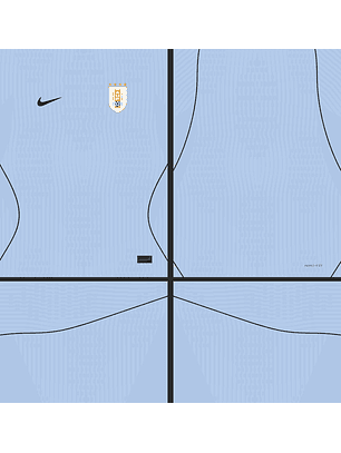 Arte Vetor Camisa Uruguai Titular 2026-28