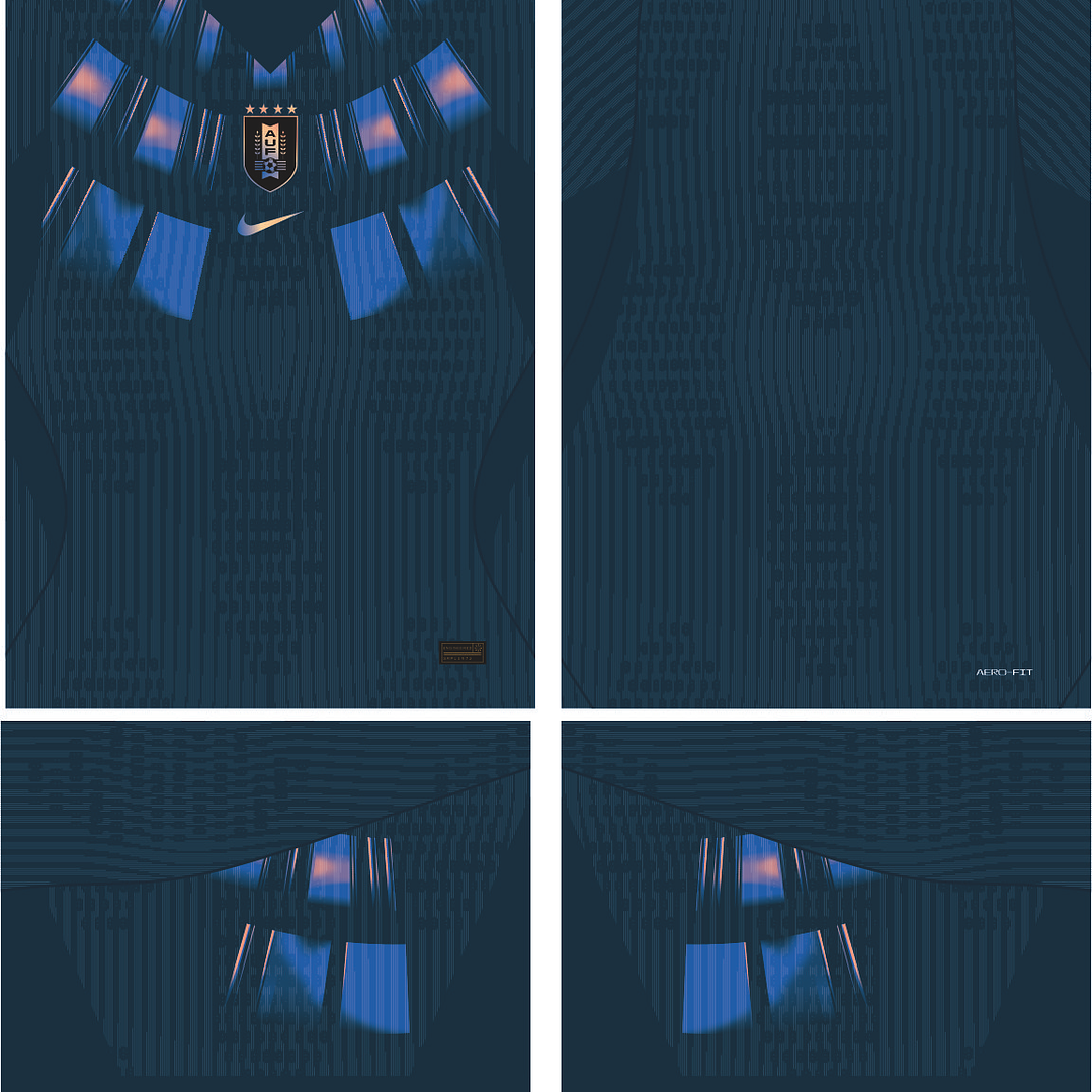 Arte Vetor Camisa Uruguai Reserva 2026 2