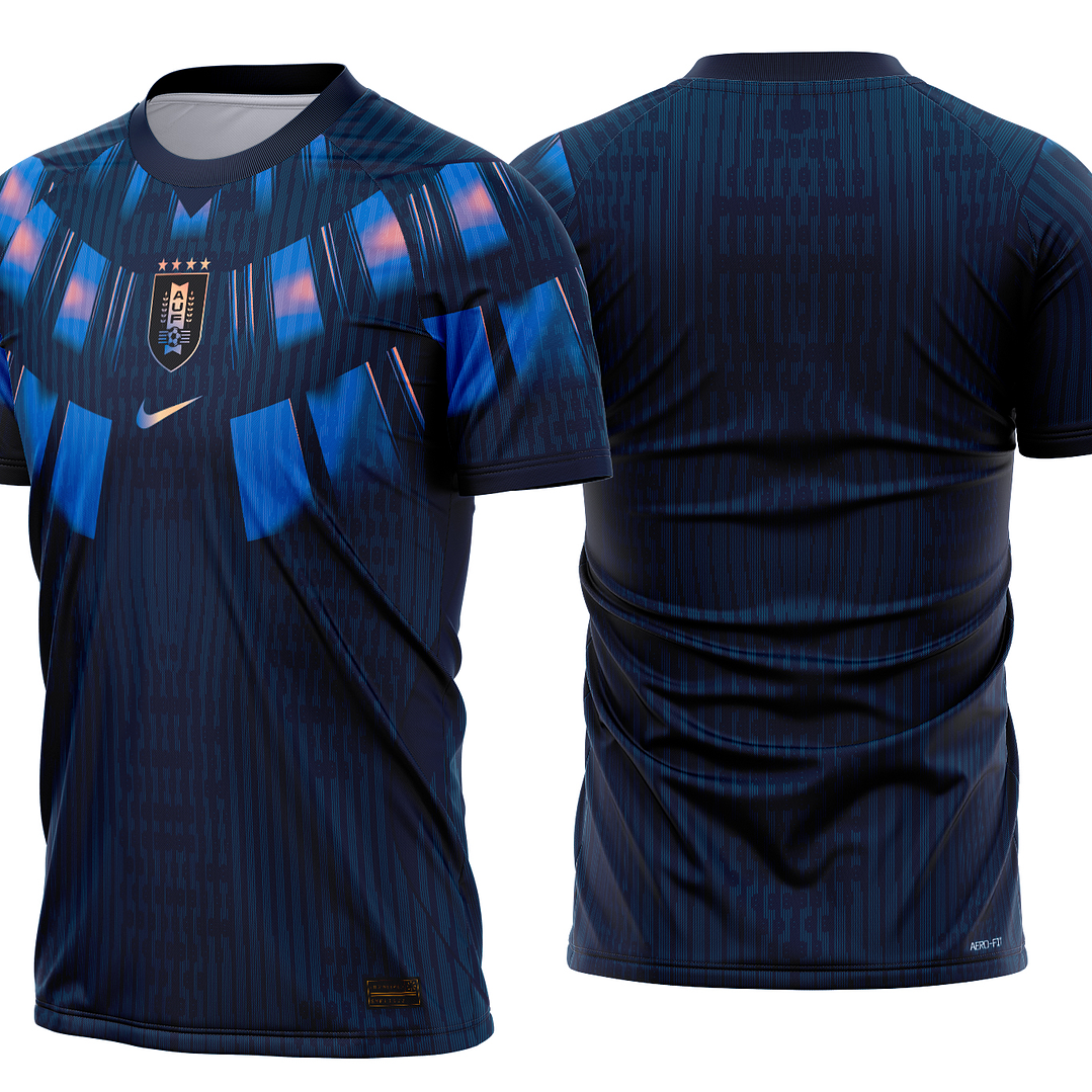 Arte Vetor Camisa Uruguai Reserva 2026 1