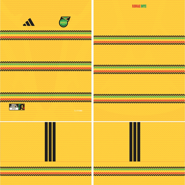 Arte vetor camisa Jamaica Local 2026 2