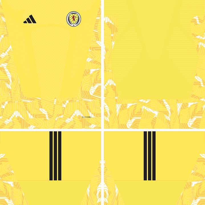 Arte Vetor Camisa Escocia Goleiro I 2026 2