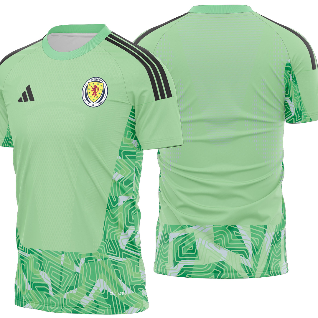 Arte Vetor Camisa Escocia Goleiro II 2026 1