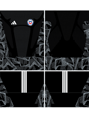 Arte Vetor Camisa Chile Goleiro I 2026