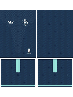 Arte Vetor Camisa Alemanha visita 2026-27