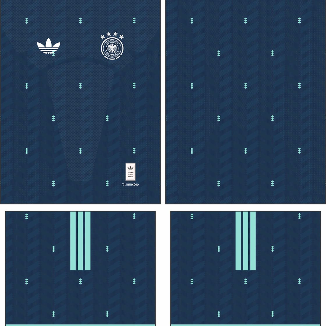 Arte Vetor Camisa Alemanha visita 2026-27 2