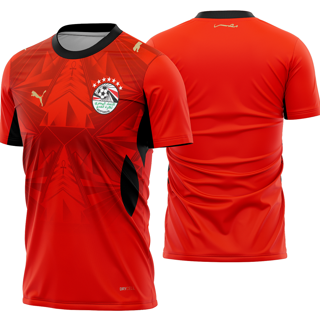 Arte Vetor Camisa Egito Titular 2026 1