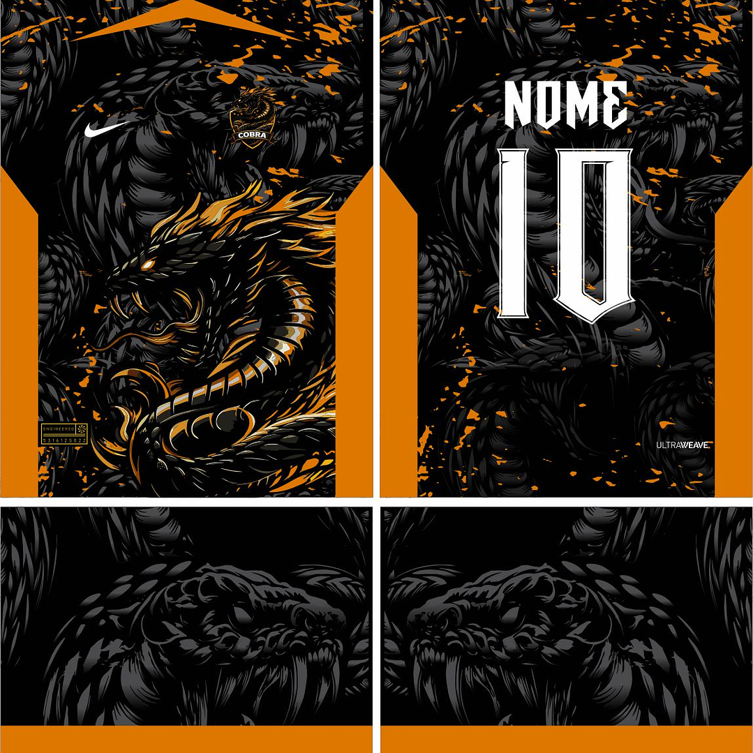 Arte Vetor Camisa Interclasse cobra Mod-899 2