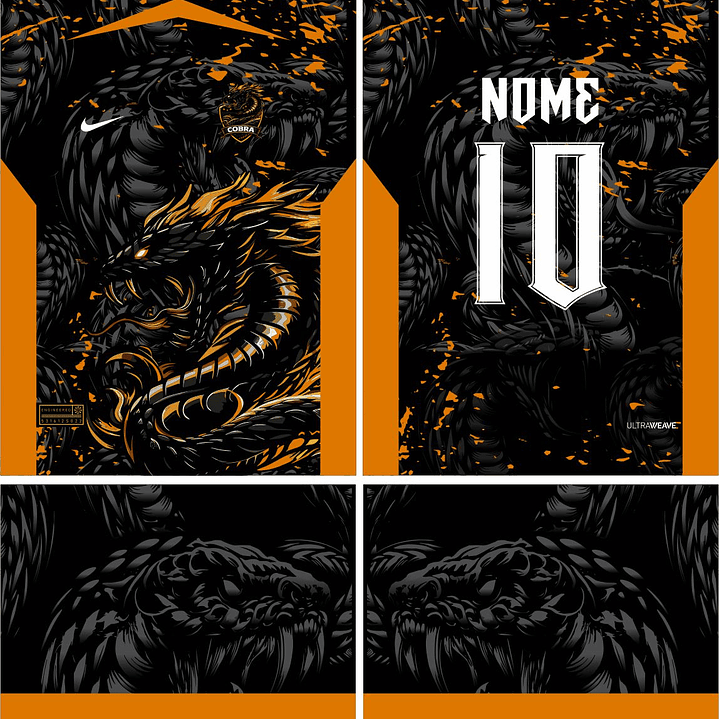 Arte Vetor Camisa Interclasse cobra Mod-899 2